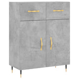 Highboard Concrete Grey 69.5x34x180 cm Engineered Wood 3199861