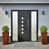 Garden Planters 2 pcs 35x35x75 cm Weathering Steel 851093