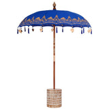 Balinese Parasol Blue 180-190 cm Cotton and solid wood 3356893