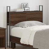 Storage Headboard with Charging Station Brown oak 90 cm 859789