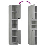 3 Piece Bathroom Cabinet Set Grey Sonoma Engineered Wood 3115882