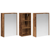 Bathroom Cabinet Set 3 pcs 116 x 16 x 62.5 cm Engineered wood 3403814