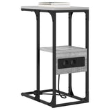 Bedside Cabinet Grey sonoma 41.5 x 26 x 60.5 cm Engineered wood 859608