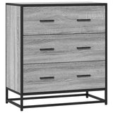 Sideboard Grey Sonoma 68x35x76 cm Engineered Wood and Metal 848972