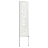 Garden Privacy Screen White 32 x 140 cm Cold-rolled steel 876267