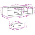 ZNTS Daybed with Drawers without Mattress Black 100x200 cm 3280238