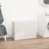 Laundry Box White 88.5x44x66 cm Solid Wood Pine 823570