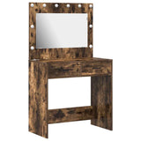 Dressing Table Smoked Oak 78.5 x 41 x 135 cm Engineered Wood 865032