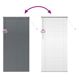Venetian Blinds Manual Dark Grey 220 x 100 cm Aluminium 42006097