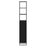 Bathroom Cabinet Black Oak 40 x 30 x 180 cm Engineered Wood 886492