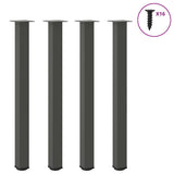 Bar Table Legs 4 pcs Anthracite 110-112 cm Steel 4012482