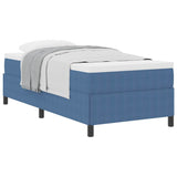 Box Spring Bed Blue 90 x 200 cm Velvet 42006950