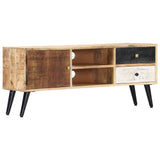 TV Cabinet 115x30x47 cm Solid Mango Wood 282878