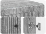 Bathroom Cabinet with Open Shelf EDE Grey Sonoma 895941
