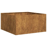 ZNTS Planter Rusty 80x80x40 cm Weathering Steel 860744