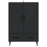 Sideboard with Drawer Black 66 x 34.5 x 95 cm Engineered Wood 894896