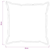 Cushion Cover 6 pcs HOUTEN Beige 65 x 65 cm Boucl 921062