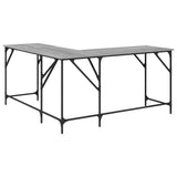 Desk Grey Sonoma 149x149x75 cm Engineered Wood 837585