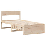 Bed Frame without Mattress 90x190 cm Single Solid Wood Pine 3306402