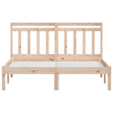 3100569 Bed Frame without Mattress Solid Wood 140x190 cm
