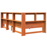 Bookcase Bed without Mattress Wax Brown 90x190 cm Solid Wood Pine 3324405