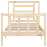 Bed Frame without Mattress 90x200 cm Solid Wood Pine 3192866