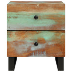 ZNTS Bedside Cabinet 40x33x46 cm Solid Wood Reclaimed 345218