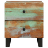 ZNTS Bedside Cabinet 40x33x46 cm Solid Wood Reclaimed 345218