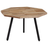 ZNTS 2 Piece Coffee Table Set Hexagon Reclaimed Teak 246097