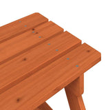 Picnic Table for 4 Kids with Umbrella Hole Solid Wood Fir 4008984
