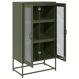 Highboard Olive Green 68x39x123 cm Steel 853360