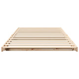 Bed Frame Brown 75 x 190 cm Solid Pine Wood 873097