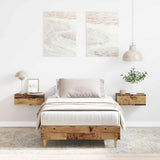 Bed Frame No Mattress Old Wood 90x200 cm Engineered Wood 861055