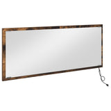 Mirror Wall-mounted Smoked Oak 90 x 8.5 x 37 cm Engineered Wood 822817