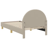 Children's Bed Frame with Headboard Light Grey 80 x 160 cm 42011029