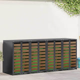 Wheelie Bin Storage for 4 Bins Anthracite 272 x 77.5 x 115.5 cm 3394770