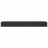 Floating Wall Shelf with Drawer Black 80x25x8 cm 288206