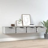 Wall Cabinets 2 pcs Concrete Grey 68x30x20 cm Engineered Wood 3115895