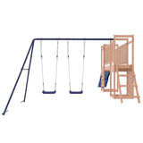 Outdoor Playset Natural Wood/Blue Solid douglas wood Large 3155931
