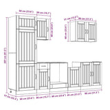 7 Piece Kitchen Cabinet Set Lucca Artisan Oak Engineered Wood 3314780