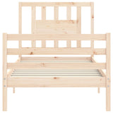 Bed Frame without Mattress 100x200 cm Solid Wood 3194561