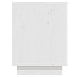 Shoe Cabinet White 110x34x45 cm Solid Wood Pine 813541
