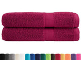 Premium Shower Towels "SOLUND" 2 pcs Bordeaux 70x140 cm 600 gsm 137212