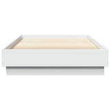 Floor Bed Frame White 80 x 200 cm Engineered Wood 8009067