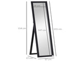 Full Length Mirror for Bedroom, Free Standing Dressing Mirror, Wall Mirror for Living Room, 37 x 154 T3398P329545