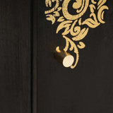 Bathroom Cabinet Black 38 x 33 x 58 cm Solid Mango Wood 4018829