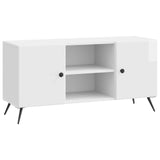 TV Cabinet High Gloss White 102 x 34.5 x 50 cm Engineered Wood 895619