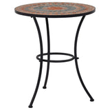 Table Orange and Grey Ceramic top and Powder-coated iron frame 46717
