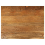 Table Top Live Edge 100x80x2.5 cm Solid Wood Mango 370556