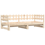 Pull-out Day Bed without Mattress 2x cm Solid Wood 840388